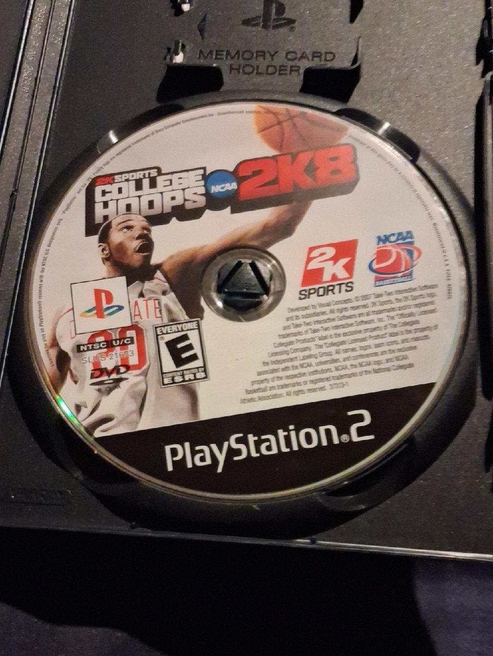 NCAA 2K8 PlayStation 2 Game Disc - White, Black, Red